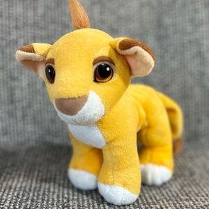Vintage 1993 Mattel Simba Lion King Magnetic Nose 7” Plush Disney Stuffed Animal